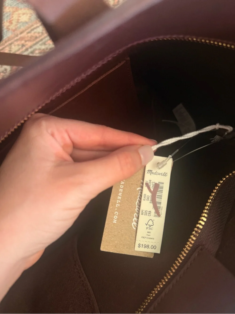 Madewell Zip-Top Essential Tote
